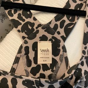 Smash and Tess shorty leopard romperall